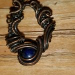 lapis lazuli, blue, lapis lazuli necklace, charm, pendant, amulet, crystal, crystal jewely, stone, stone jewelry, wire, copper wire, wire wrapped, necklace, spiritual, healing, semi precious, art, handcrafted, unique gift, magical pendant