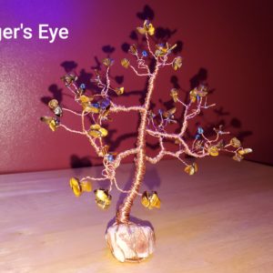 Tiger's Eye, Healing Tree, Tree of Life, Crystals, Rocks, Semi-precious